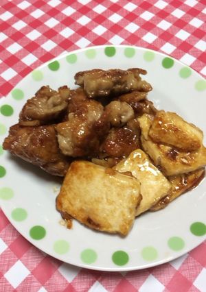 簡単！美味しい☆豚と豆腐の甘辛炒め-レシピのメイン写真