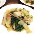 牡蠣とほうれん草のしっとりソテー☆