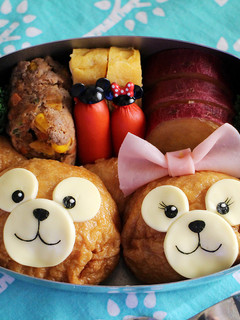 キャラ弁☆ダッフィーとシェリーメイ-レシピのメイン写真