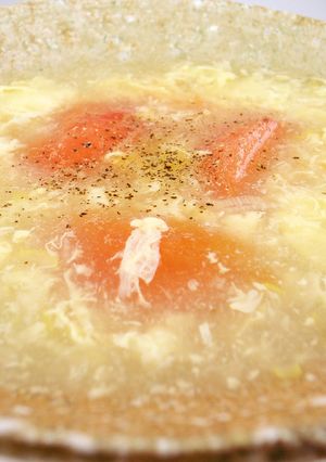 無添加◎簡単 基本のトマトと卵スープ-レシピのメイン写真