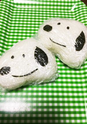 スヌーピーおにぎり-レシピのメイン写真