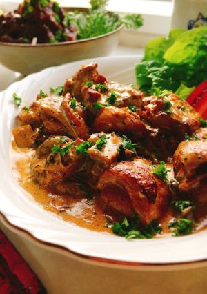 鶏肉の酒粕クリーム煮込み-レシピのメイン写真