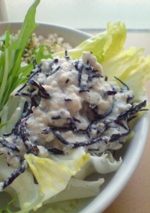 梅昆布茶でさっぱり♪ひじきと豆腐のサラダ-レシピのメイン写真