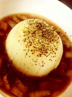 新玉ねぎの丸ごとオニオンスープ-レシピのメイン写真