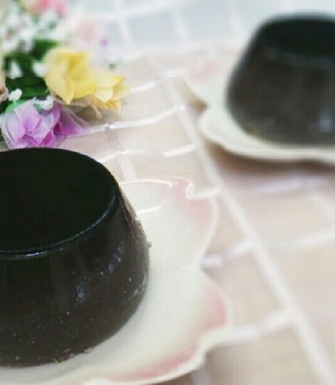 レンジで簡単♪ ブラックチョコプリン by 2525招き猫 【クックパッド