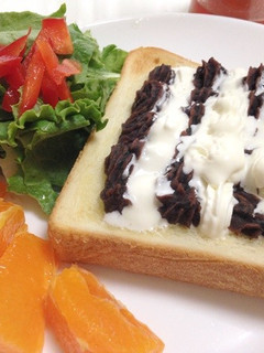 あんこクリームトースト-レシピのメイン写真