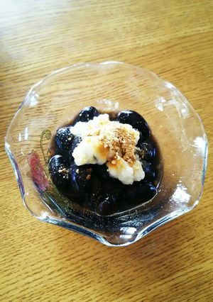 黒豆健康おやつ♪食べる甘酒ときな粉がけ-レシピのメイン写真