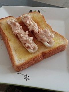 北海道『ちくわパン』トースト-レシピのメイン写真