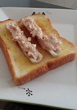 北海道『ちくわパン』トースト-レシピのメイン写真