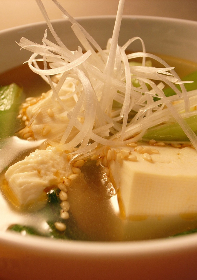無添加◎簡単　基本の豆腐と青梗菜のスープ-レシピのメイン写真