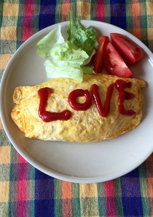 喫茶ひまわり風 鶏肉のオムライス♬ダメ恋-レシピのメイン写真