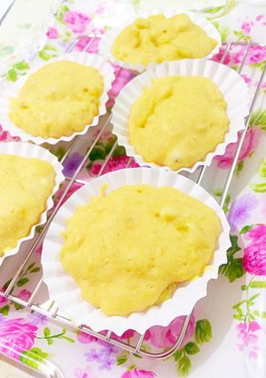 HM使い切りレンジで卵なしバナナ蒸しパン-レシピのメイン写真