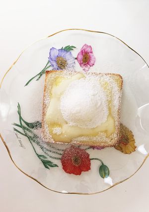 チーズケーキ風雪見だいふくトースト-レシピのメイン写真