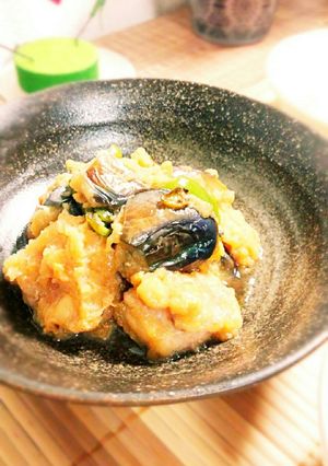 鶏肉となすの梅おろし煮-レシピのメイン写真
