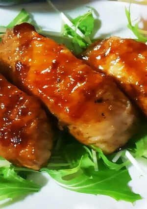 少量の豚こま肉で★ポテト肉巻きの照り焼き-レシピのメイン写真