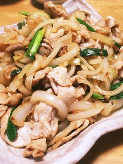 豚肉と玉ねぎの炒めもの-レシピのメイン写真