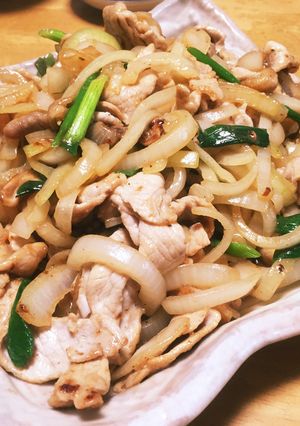 豚肉と玉ねぎの炒めもの-レシピのメイン写真