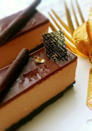 スライス生チョコで✾チョコチーズケーキ-レシピのメイン写真