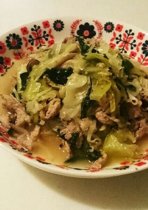 ズボラの極み！レンジで豚肉野菜蒸し-レシピのメイン写真