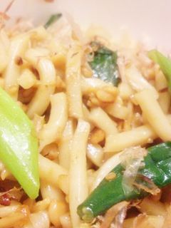 簡単!美味しい!納豆香る和風焼きうどん♬-レシピのメイン写真