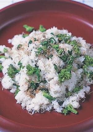 かんたん♪菜花とちりめんの混ぜごはん-レシピのメイン写真