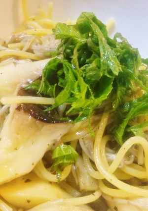 超簡単です☆大葉と木ノ子の和風パスタ♪-レシピのメイン写真