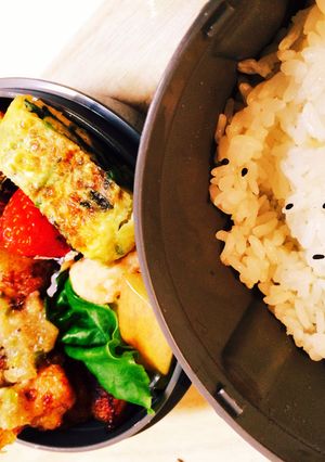 お弁当にも!香る三つ葉の玉子焼き-レシピのメイン写真