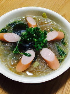 新玉ねぎと具沢山春雨スープ-レシピのメイン写真