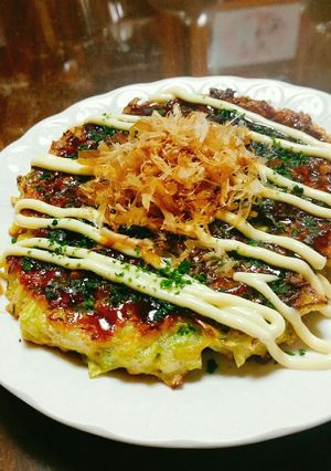 山芋無しで♡春キャベツのお好み焼き♡-レシピのメイン写真