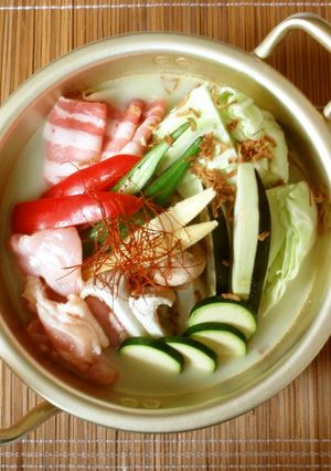 グリーンカレー鍋-レシピのメイン写真
