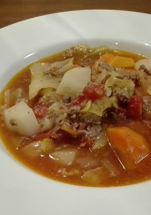 野菜たっぷり★巻かないロールキャベツ風-レシピのメイン写真