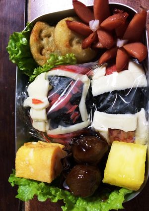 キャラ弁 仮面ライダーゴーストムサシ-レシピのメイン写真