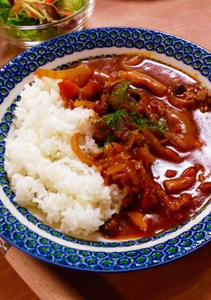 豚こま&お手頃食材でハヤシライス-レシピのメイン写真