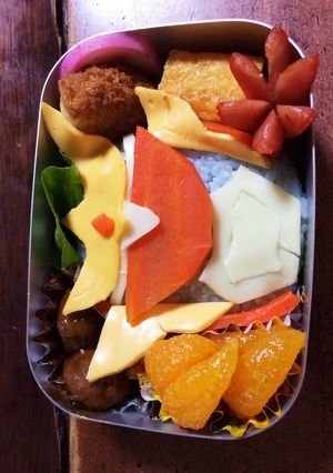 キャラ弁 仮面ライダーガイム-レシピのメイン写真