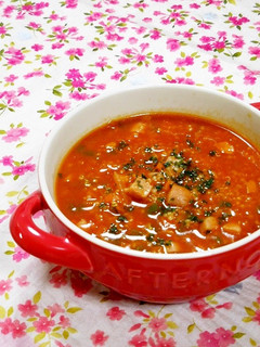 簡単キヌア料理☆野菜ジュースdeスープ-レシピのメイン写真