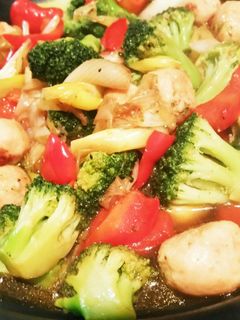 鶏団子とカラフル野菜のてりやき-レシピのメイン写真