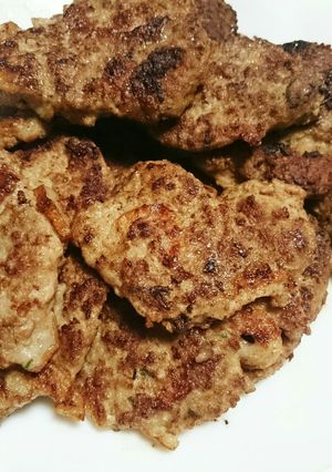 合挽き肉の平焼き(*^▽^)/★*☆♪-レシピのメイン写真