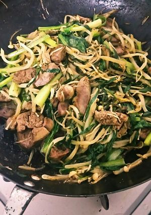 レバーと野菜のカレー粉炒め-レシピのメイン写真