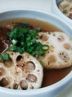 和風あんかけ☆蓮根肉詰め★-レシピのメイン写真
