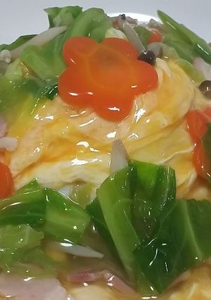 春キャベツのあんかけ丼-レシピのメイン写真