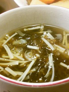 もずくとえのきだけのスープ。-レシピのメイン写真