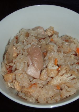 鶏ごぼうの炊き込みご飯-レシピのメイン写真