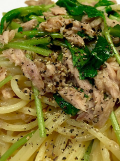 簡単‼三つ葉とツナのスパゲティー-レシピのメイン写真