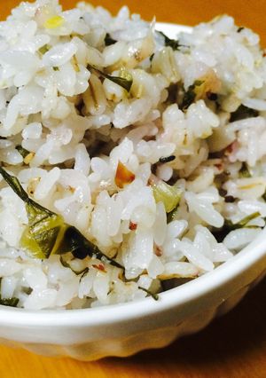 体に優しい♡シンプル野沢菜の雑穀ごはん-レシピのメイン写真