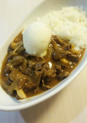 ⭐簡単ルー要らずのハヤシライス温玉のせ⭐-レシピのメイン写真