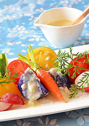 塩麹ディップ☆カラフル野菜のサラダ-レシピのメイン写真