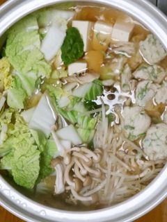 絶品ふんわり鶏つくね鍋!-レシピのメイン写真