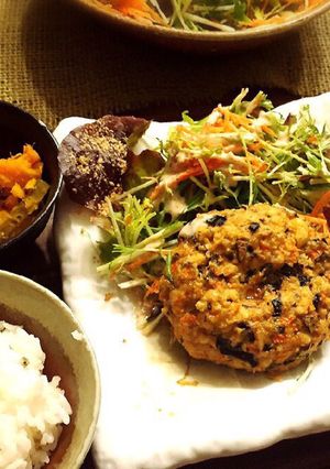 まごわやさしい大豆ときくらげのハンバーグ-レシピのメイン写真