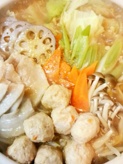 濃厚味噌煮込みうどん鍋-レシピのメイン写真
