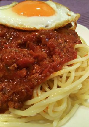 月に2回は食べたいミートパスタ♪-レシピのメイン写真